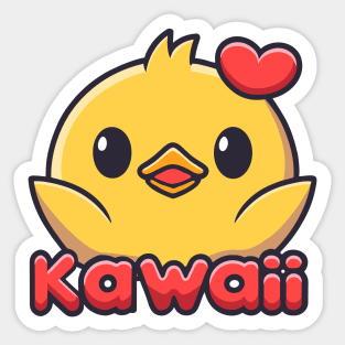 Cute Kawaii Duck Sticker